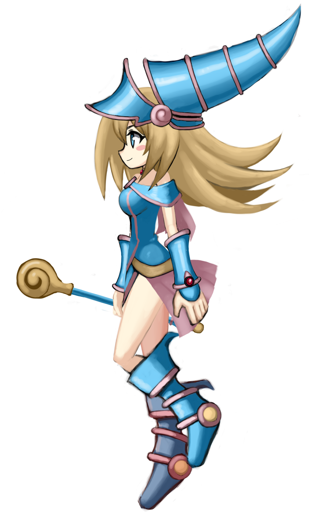 1girl Artist Request Bare Shoulders Belt Blonde Hair - Blond (1012x1673), Png Download