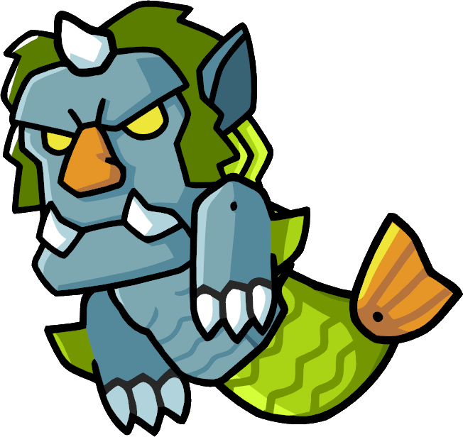 Sea Troll - Scribblenauts Troll (652x616), Png Download