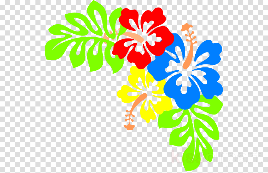 Hawaii Flowers Png Clipart Hawaii Clip Art - Hawaiian Flowers Transparent Background (900x580), Png Download