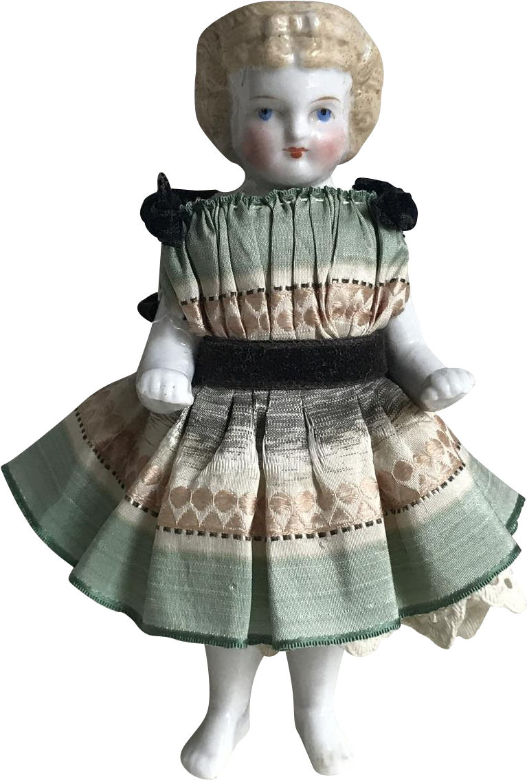 Beautiful, Antique Frozen Charlotte China Doll - Figurine (1133x1133), Png Download
