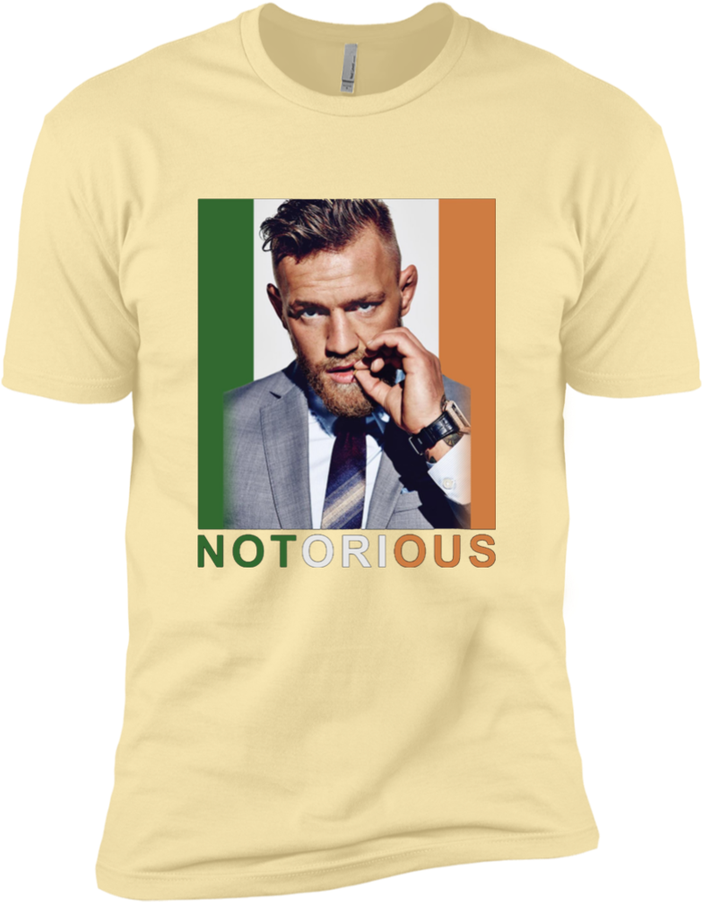 Conor Mcgregor Notorious Nl3600 Next Level Premium - Fortnite Llama T Shirt (1024x1024), Png Download