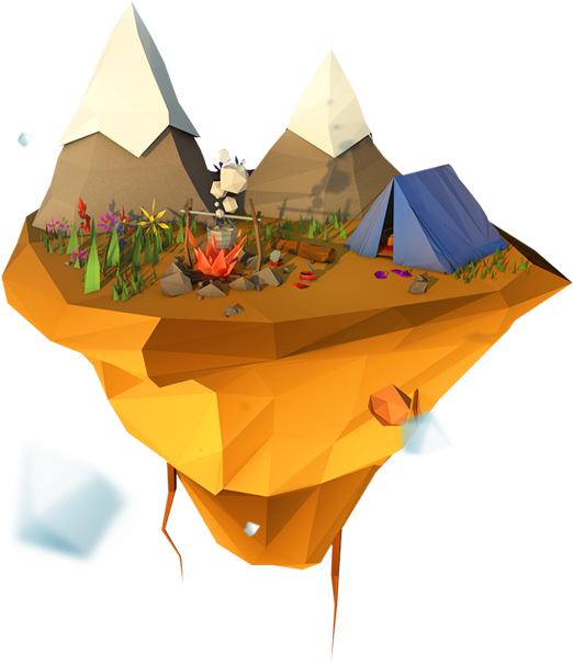 Start - Low Poly (600x801), Png Download