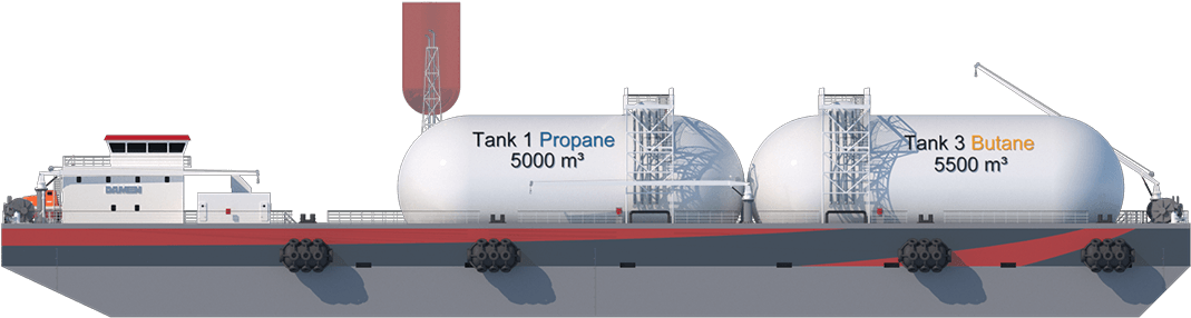 The Cargo Tank And Their Supporting Systems Are Supplied - Feeder Ship (1300x575), Png Download