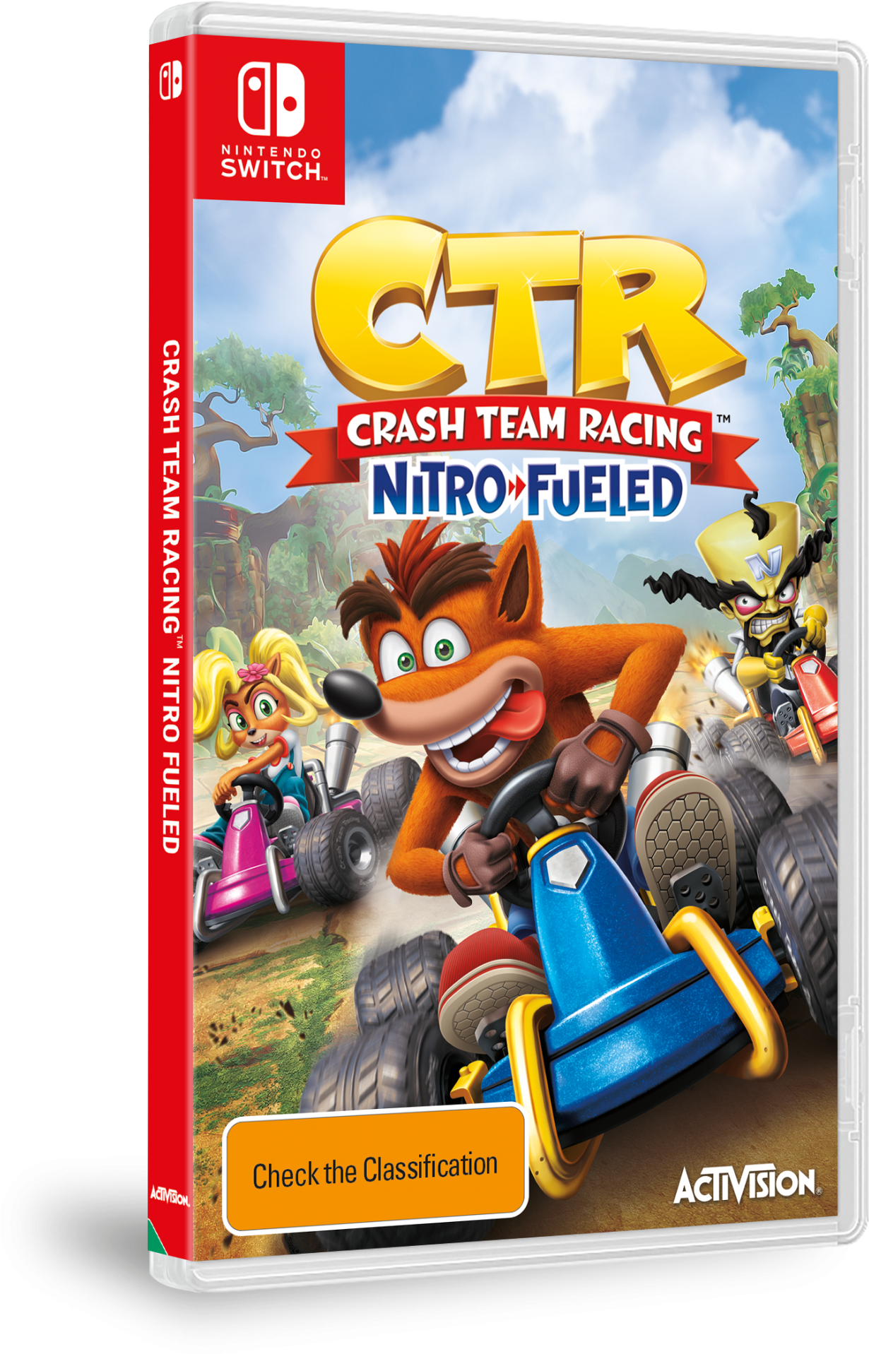 New Ctr Switch 3d Packshot Au - Crash Team Racing (1620x2160), Png Download