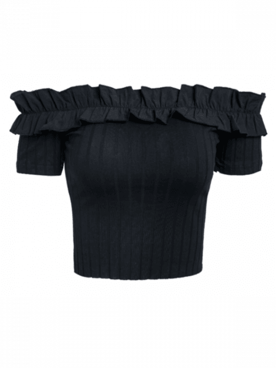 Grease Off Shoulder Crop Top - Crop Top (540x720), Png Download