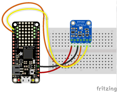 Adafruit Products M0 Bmp280 I2c Bb - Ideal Standard Cube - Rain Shower 300 X 300 Mm (640x535), Png Download