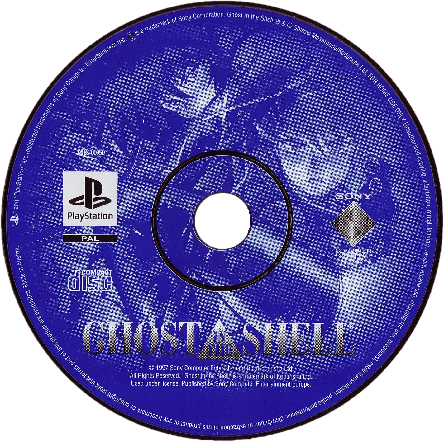 Ghost In The Shell - Resident Evil 2 Cd (1425x1420), Png Download