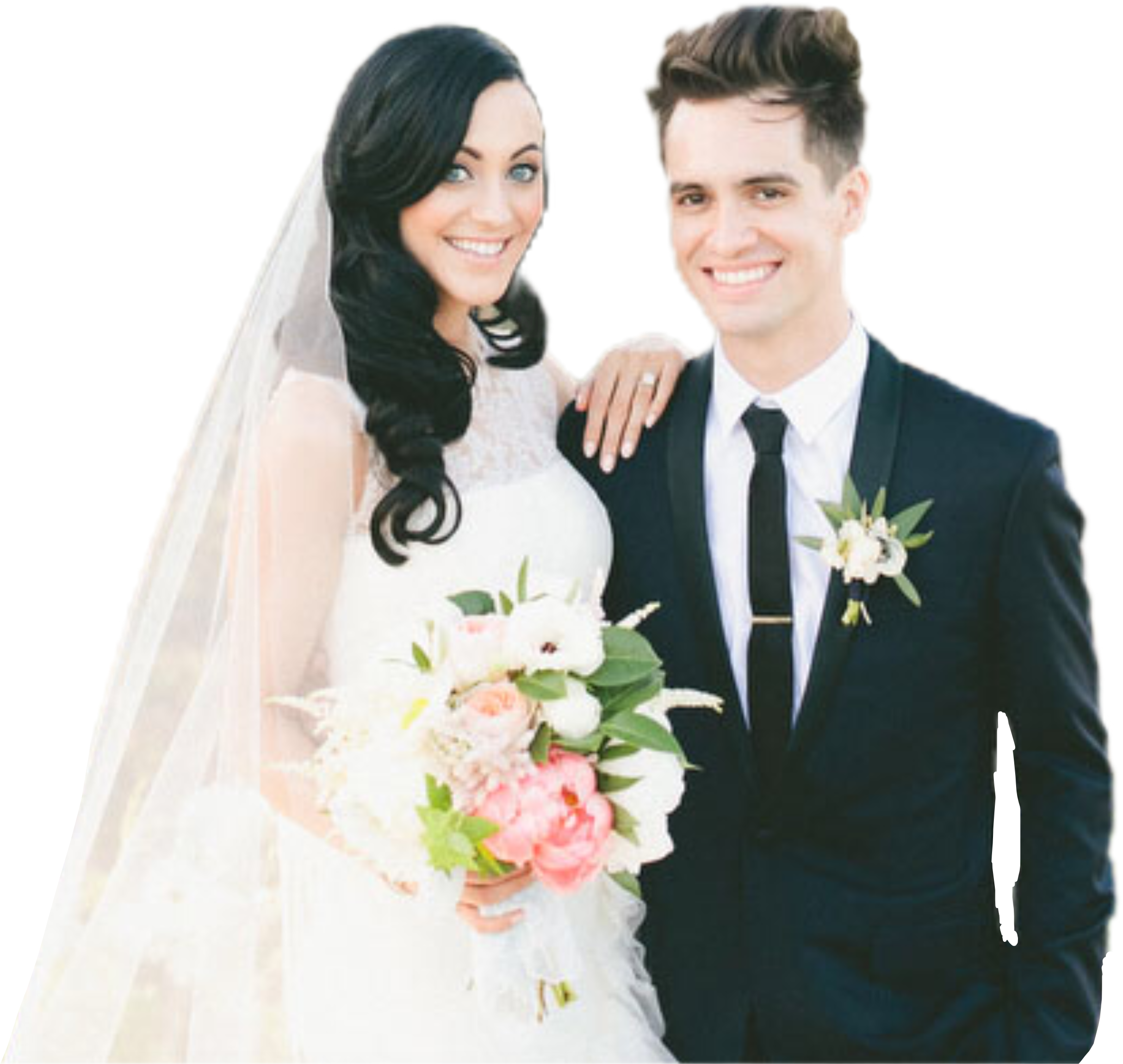 Sarah And Brendon Sarahurie Brendonurie Png Brendon - Panic At The Disco Girlfriend (2427x2299), Png Download