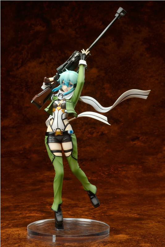 Kaiyodo Sword Art Online Ii: Sinon Pvc Figure Statue (800x800), Png Download