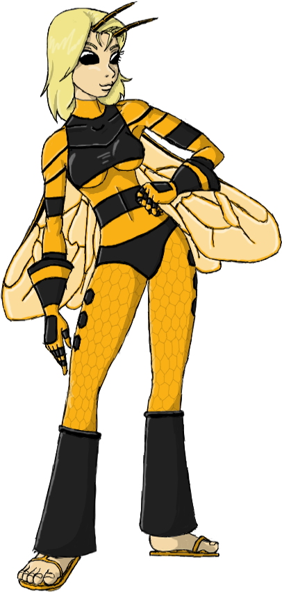 File - Honey-b - Illustration (405x858), Png Download