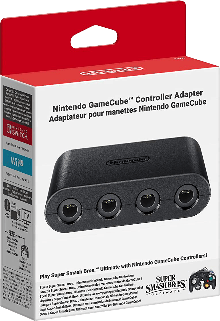Nintendo Gamecube Controller Adapter - Super Smash Bros Ultimate Gamecube Controller Adapter (771x1125), Png Download