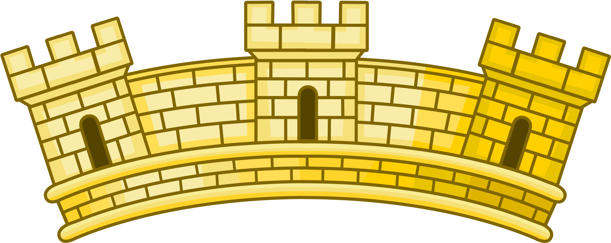 Open - Mural Crown Png (2000x800), Png Download