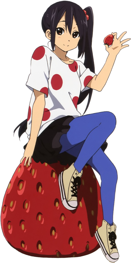 30 Images About Cute On We Heart It - Azusa Nakano Lap (857x1024), Png Download