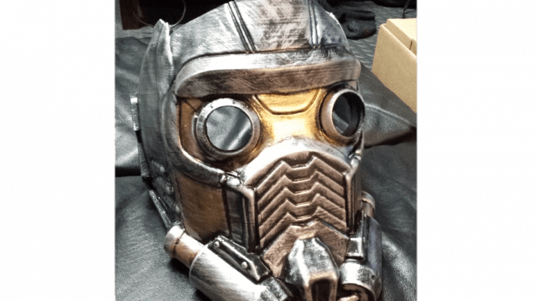 Image Of 3d Printed Mask - 3d Printed Robot Mask (772x434), Png Download