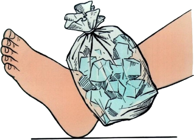 Free Library Ice Application To For - Ice On Injury Cartoon (850x576), Png Download