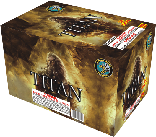 Titan - Fireworks (645x640), Png Download
