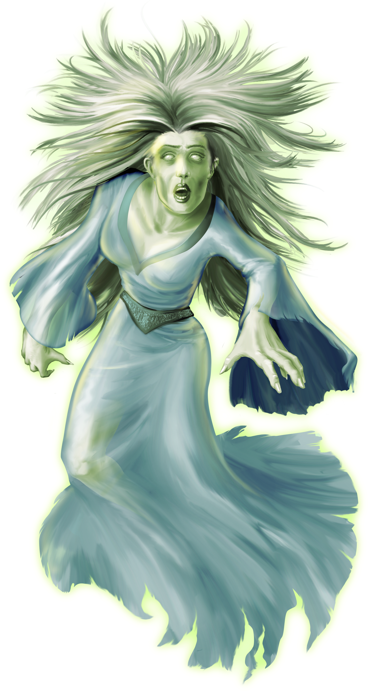 Ghost D&d Png Picture Library - Ghost Pathfinder (1500x2730), Png Download