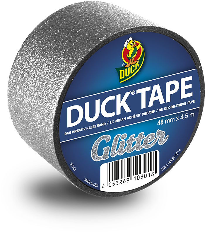 Glitter Silver Duck Tape, Washi Tape, Birthday List, - Ducktape - Glitter Silver - 49 Mm X 4,5 M (787x899), Png Download