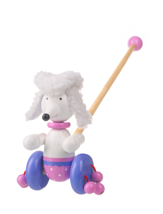 Pompom The Poodle Push Along - Orange Tree Toys Poodle Push Along (685x685), Png Download