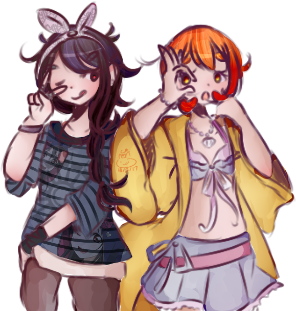 Also I Just Had This Urge To Draw Nico And Rin In Rantaro - Angie Rantaro (648x660), Png Download