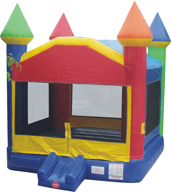 Regular Bounce House - Tentandtable Rainbow Bounce House (579x650), Png Download