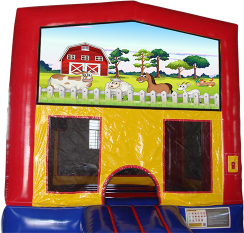 Farm Bounce House - Inflatable (720x600), Png Download