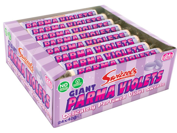Swizzels Matlow Giant Parma Violets - Swizzels Parma Violets 40g (600x600), Png Download