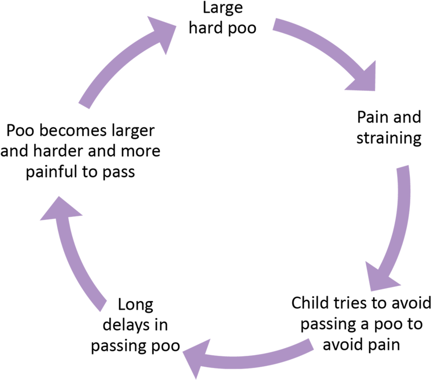 Fd17260 Nasty Cycle2 - Constipation In Children Cycle (1000x871), Png Download