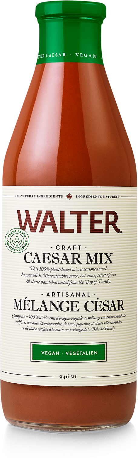 Walter - Caesar Mix - Vegan, 946ml - Walter All-natural Craft Caesar Mix Classic Spice (759x1637), Png Download