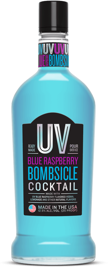 Blue Raspberry Bombsicle - Uv Blue Raspberry Vodka (569x930), Png Download