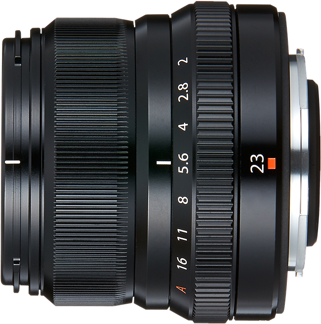 Aperture Ring Drawing Stock Png Jpg Black And White - Fujifilm Xf 23mm F/2 R Wr Lens Black (1200x675), Png Download
