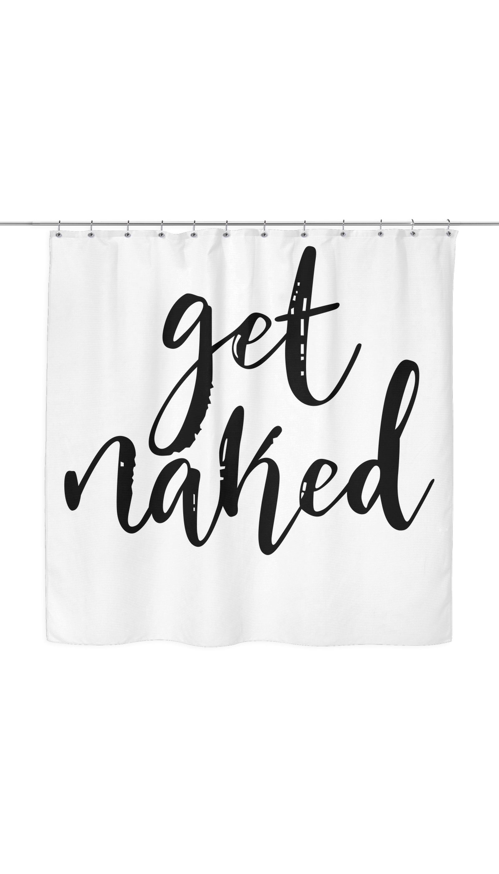 Get Naked Shower Curtain (1600x2800), Png Download
