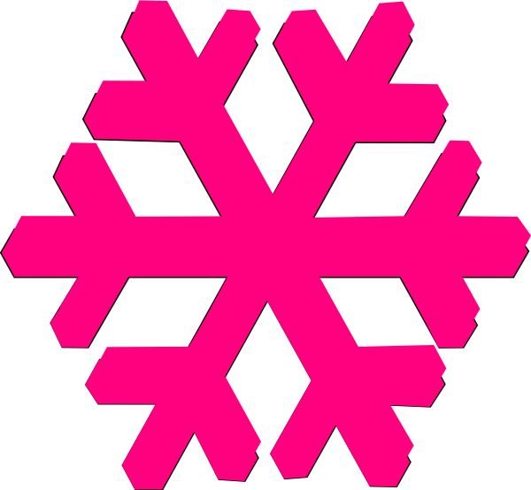 Small - Snowflake Clipart Purple (600x554), Png Download