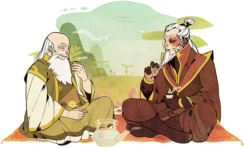Iroh And Zuko Avatar La Leyenda De Aang, Concepto, - Old Zuko And Iroh (900x600), Png Download