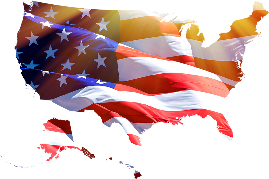 Usaflag (1000x616), Png Download