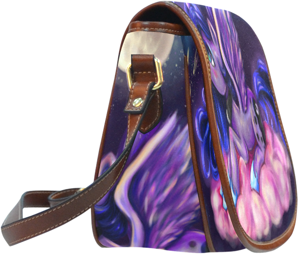 Princess Luna Print Saddlebags Waterproof Travel Saddle - Blue Butterflies Ladies Fashion Small Saddle Bag, Butterfly (1000x1000), Png Download