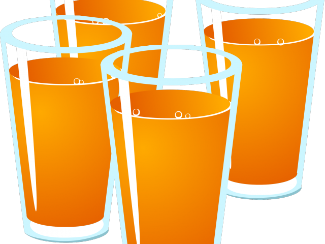 Juice Clipart Cool Drink - Orange Juice Glasses Clipart (640x480), Png Download