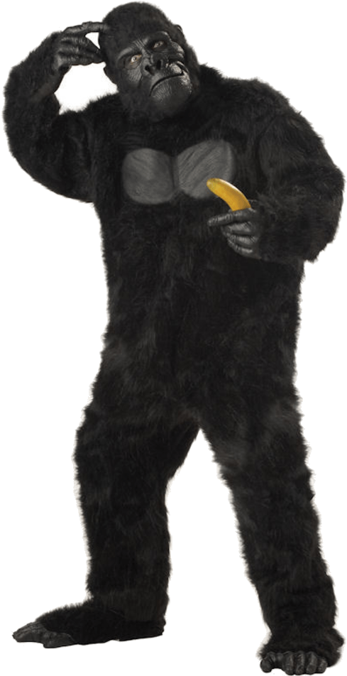 Gorilla Costume (600x951), Png Download