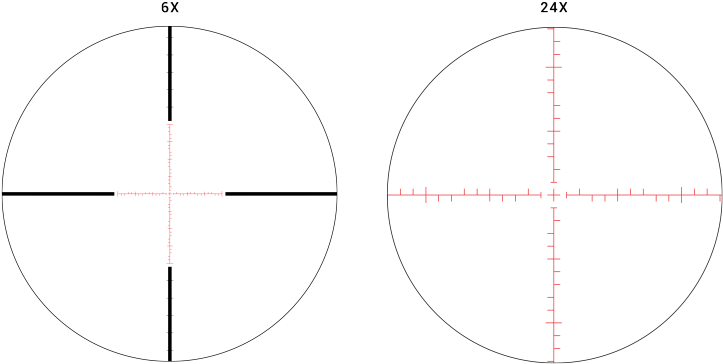 Athlon Atmr Reticle Argos Btr 6-24x50 Ffp Scope - Reticle (800x800), Png Download