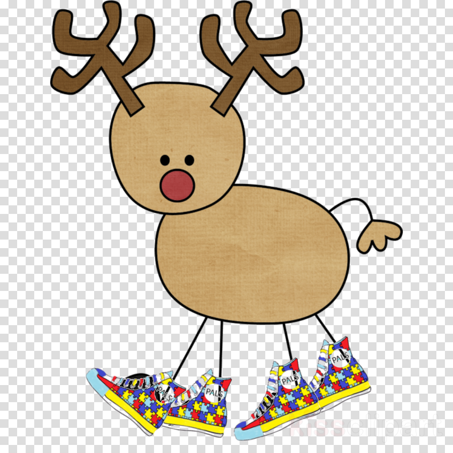 Ciervo De The Walking Dead Clipart Lakewood Center - Reindeers Sketch (900x900), Png Download