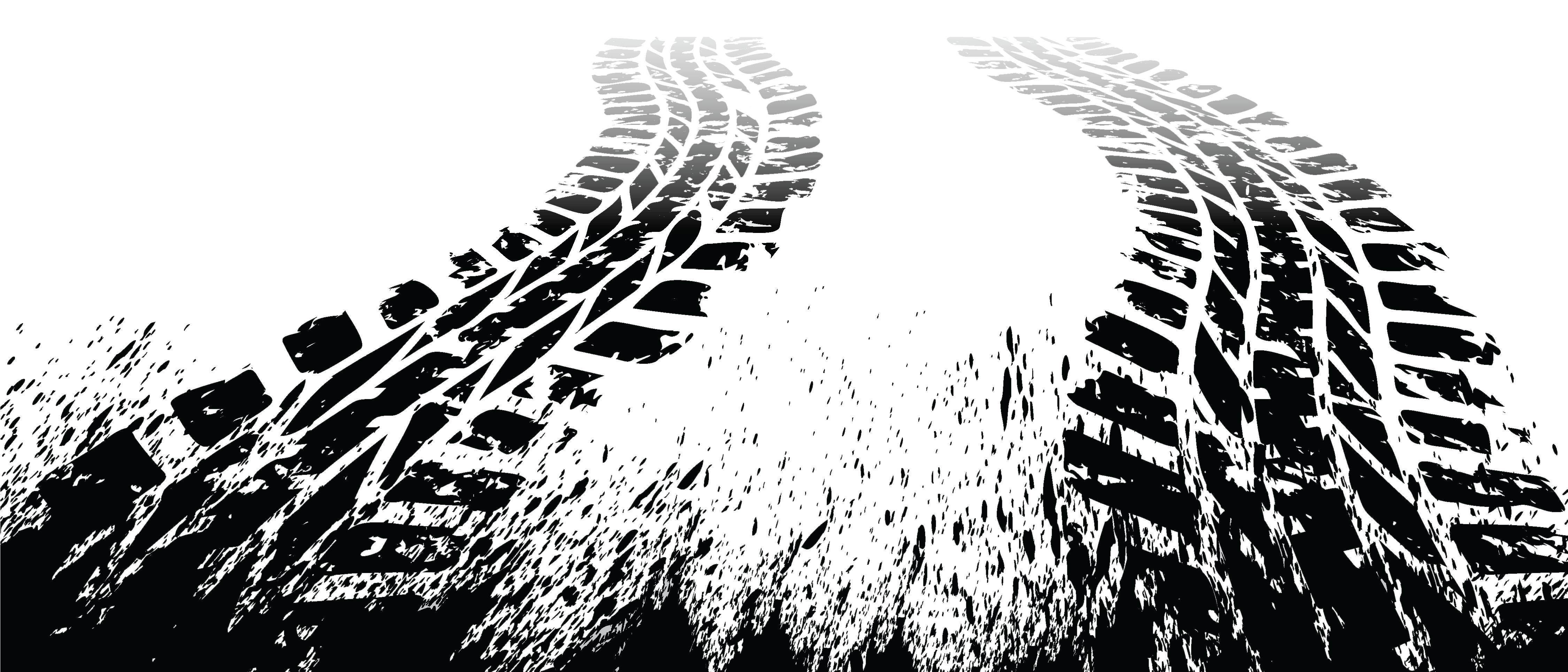 Tire Tracks Png Picture Download - Mud Tire Tracks Clip Art (4500x2074), Png Download