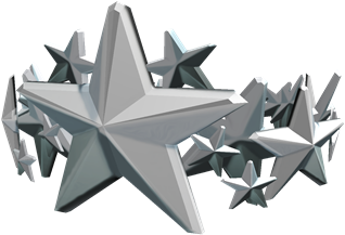 Silver Star Crown - Star Crown Roblox (420x420), Png Download