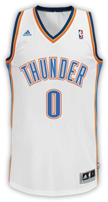 Oklahoma City Thunder - Westbrook 0 Jersey (300x450), Png Download