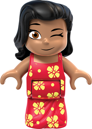 Tropical Flowers - Cartoon (358x500), Png Download