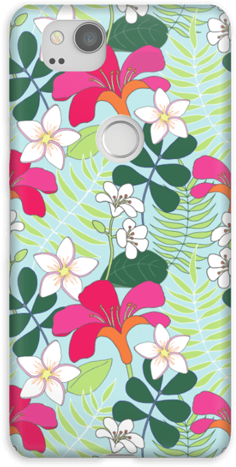 Tropical Flowers Case Pixel - Ipad 4 (484x800), Png Download
