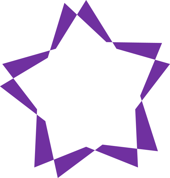 Amazingtlm Purple Star - Portable Network Graphics (578x606), Png Download