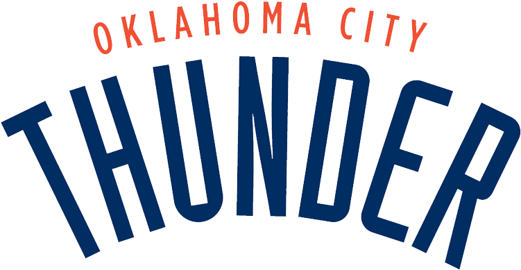 Oklahoma City Thunder Logo Png - Okc Thunder Logo Transparent (800x310), Png Download