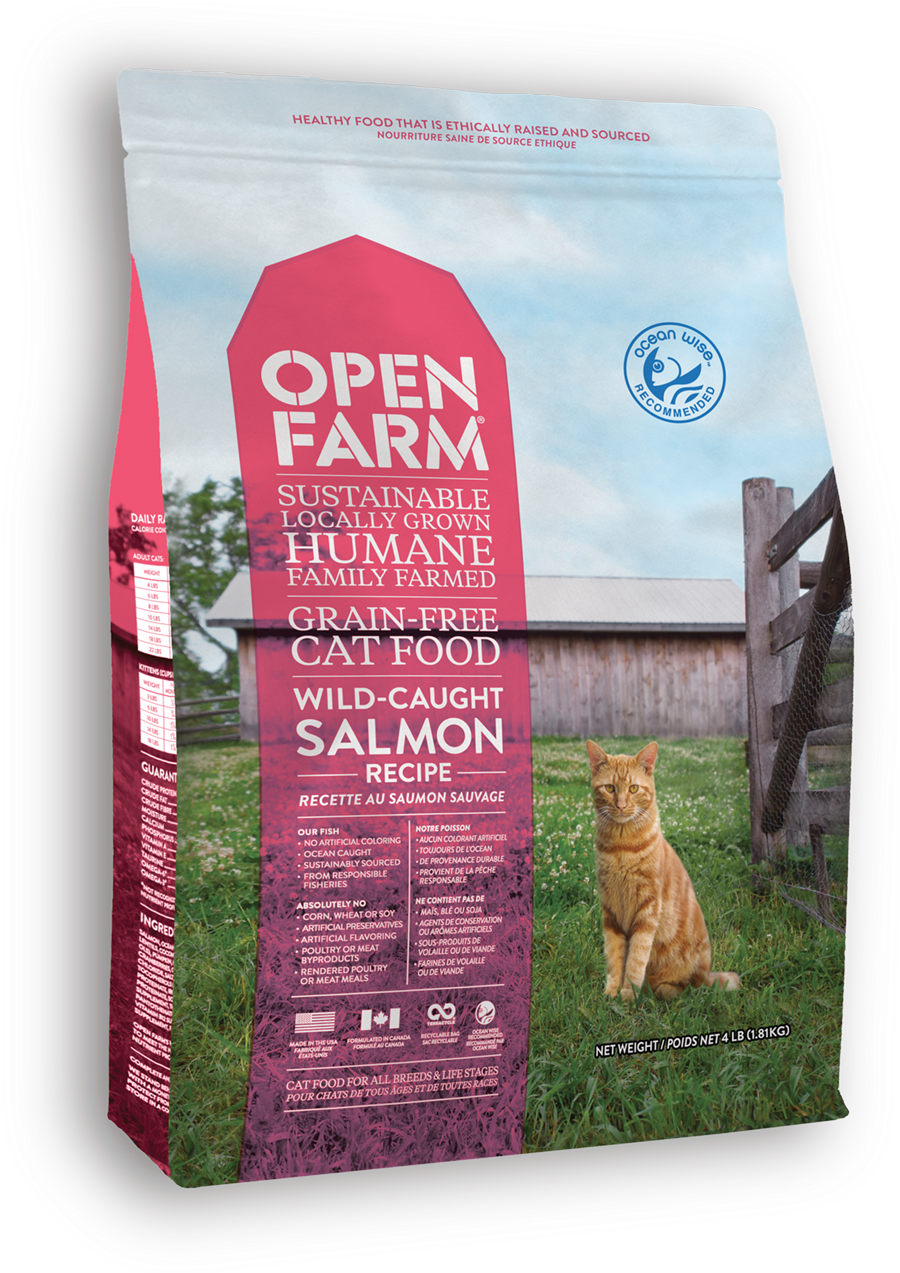 Quick View Wild Caught Salmon Recipe - Open Farm Cat Food (1007x1272), Png Download