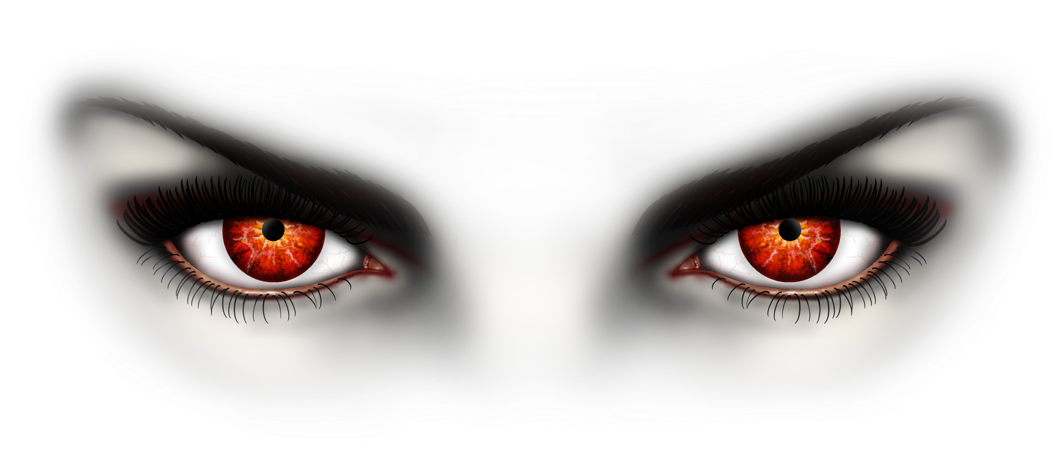 Inspired By Bella Swan's Red Eyes After She's Turned - Bella Swan Red Eyes (3454x1548), Png Download