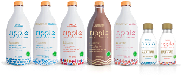 Ripple Foods Raises $65 Million In Funding In A Victory - Pea Milk (600x315), Png Download